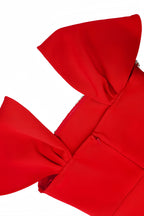 Kora Red Bandage Maxi Dress