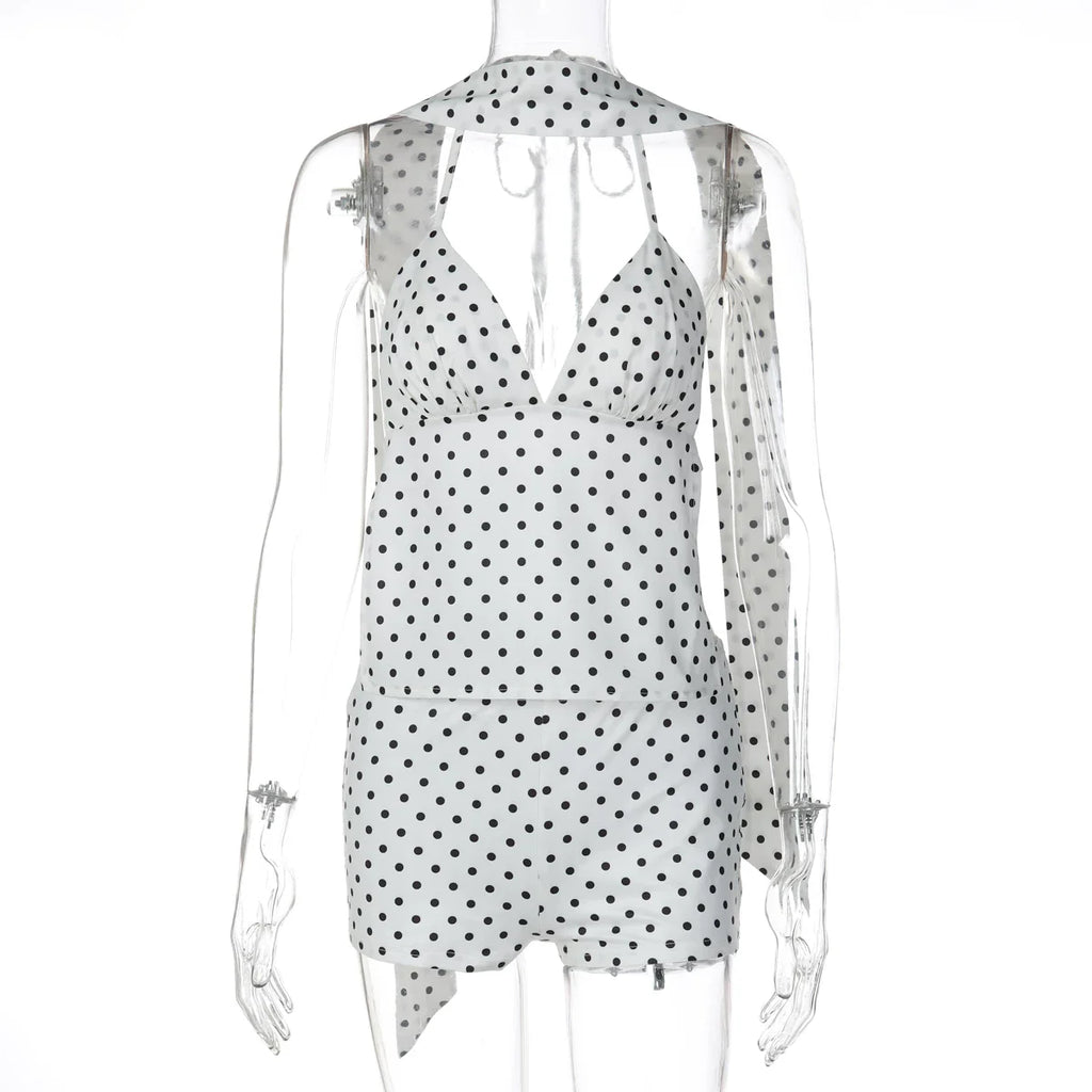 Polka Dot Two-Piece Short Set