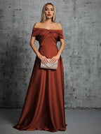 Off Shoulder Cocktail Party Christmas Party Dress