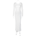 Mireille Backless Ruched Long Dress