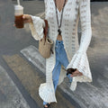 Aiden Crochet Long Cardigan