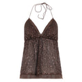 Christine Sequin Halter Skirt Set