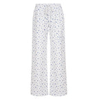 Grey Floral Drawstring Lounge Pants