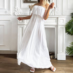 Positive Energy Strapless Maxi Dress Off White