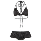 Polka Dot Ruffle Two-Piece Bikini