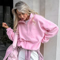 Talya Long Sleeve Polo Sweatshirt