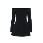 Barbara 2.0 Off Shoulder Mini dress Black