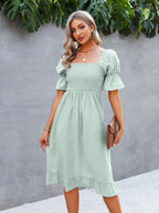 Renata Puff Sleeve Maxi Dress