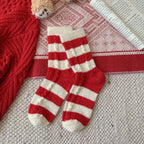 Wool Thick Warm Red Cute Socks