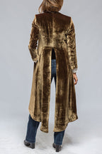 Vintage Velvet Long Loose Pocket Slit Coat