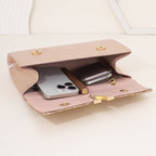 Minimalist Sparkly Asymmetrical Clutch Crossbody Bag