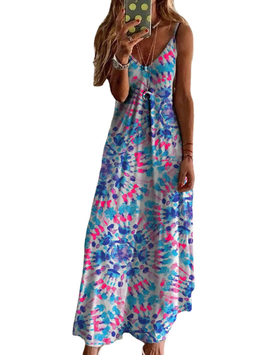Marina Statement Women's Floral a Line Slip Dress Designer Edit