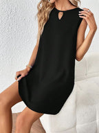 Liliana Statement Women's a Line Dress with Chic Keyhole Neckline Silhouette Collection