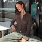 Juliett Striped Button-Up Shirt