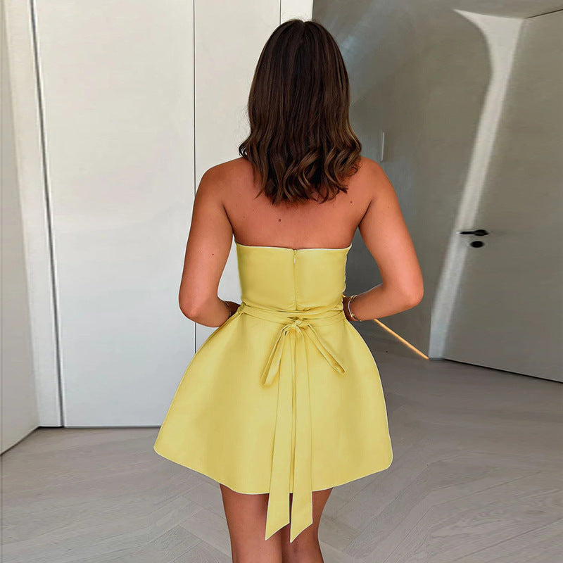 Tansy Mini Dress Yellow