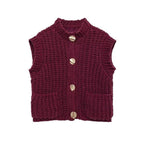 Maggie Button-Up Knit Vest