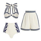 Bow Bandage High Grade One Piece Swimsuit Women