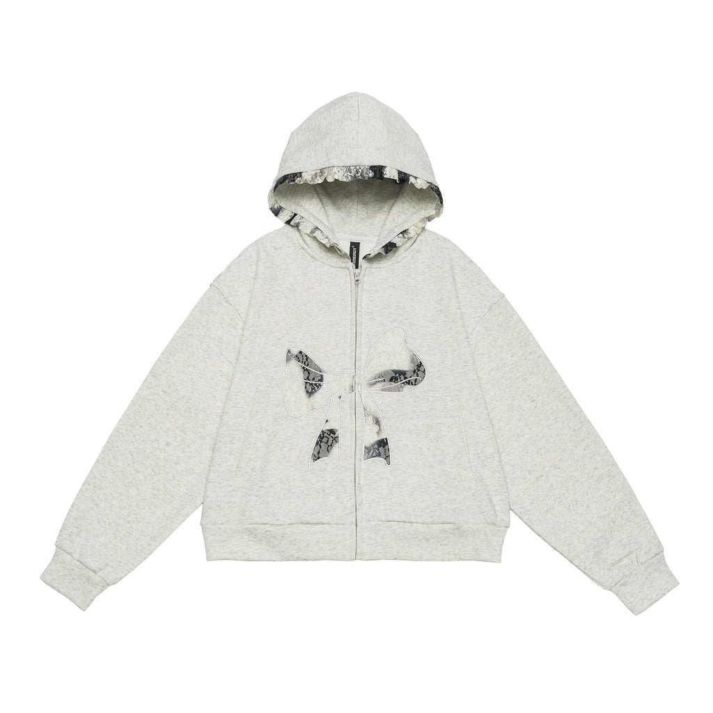 Oversize Lace Bow Hoodie