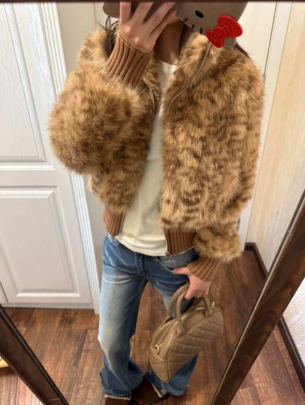 Miral Faux Fur Cropped Jacket