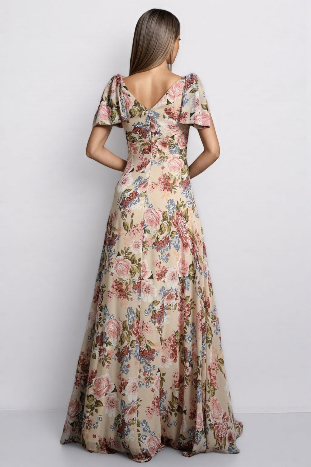 Rosia A-line Floral Maxi Dress