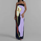 Mariana Premium Ladies' Evening Dress in Modern Kaleidoscope Design Wardrobe Essential