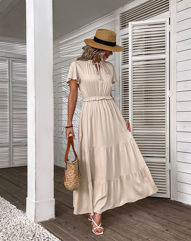 Bushwick Cotton Midi Dress Cream FINAL