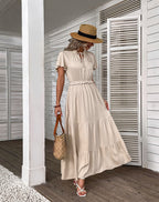 Bushwick Cotton Midi Dress Cream FINAL