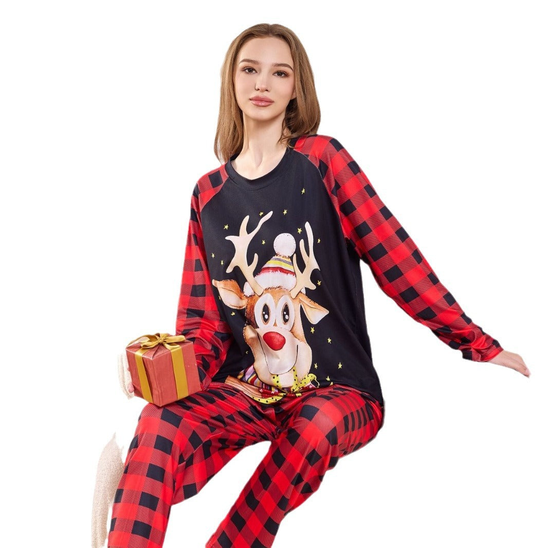 Festive Fun Printed Cozy Comfortable Relaxed Stylish LongSleeve Christmas Suit