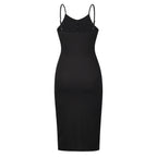 Scarlett Ribbed Knit Midi Dress Black