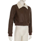 Taylynn Retro Faux Leather Jacket