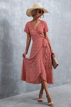 Knox Paisley High Low Ruffle Maxi Dress FINAL