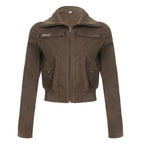 Carlynn Striped Bomber Jacket