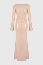 Jacksda Sequined Fishtail Maxi Dress Set