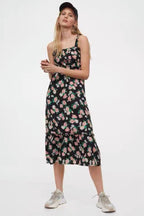 Charmaine Floral Halter Midi Dress FINAL