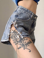 summer denim shorts shorts