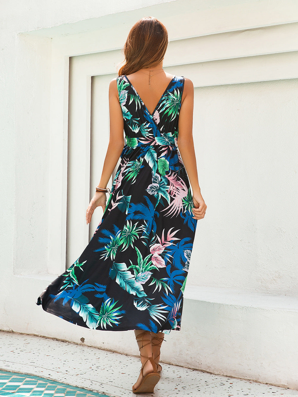 Sacred Gardens Maxi Dress Black