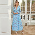 Elegant High Waist V neck Dress