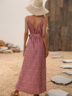 Hope Remains Floral Midi Slip Dress Pink