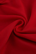 Roalk Red Ruffled 3D Flower Maxi Dress