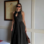 Midi Dress Cutout A Line
