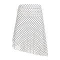 Izel Polka Dot Mesh Midi Skirt