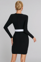Niamh Long Sleeve Wrap Mini Dress
