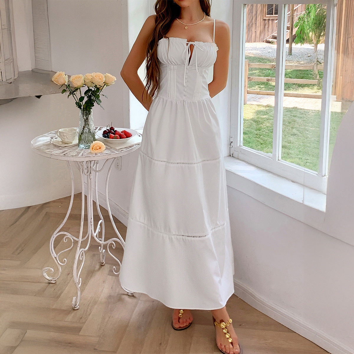 Casual Vacation Sling Advanced Maxi Dress Women Clothing Spring Summer