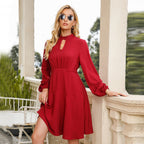 Fashion Forward Keyhole Dress Fuchsia