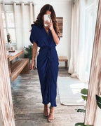 Luv Satin Tie Front Midi Shirt Dress