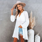 Noland Button Down Cover Up Dress Off White