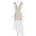 Kaliah Lace Ruched Asymmetric Dress