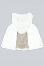 Hadrian Pearl Lace Mini Dress