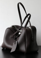 Amara - Pebbled Leather Travel Tote Bag
