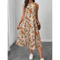 Paulina Exclusive Women's Floral Midi Summer Dress Elevated Occasion Wear